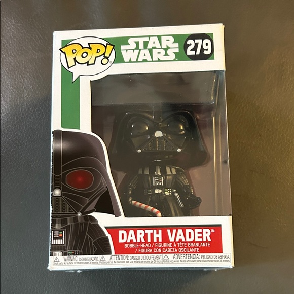 Funko Darth Vader Figure with Black Armor and Red Saber - Picture 2 of 7